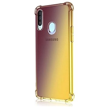 TopQ Samsung A20s silikon Shock duhový purpurovo-žlutý 54119 (Sun-54119)
