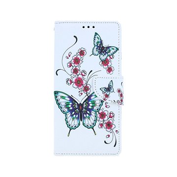 TopQ Xiaomi Redmi Note 8 Pro knížkové Motýlci s květinou 54648 (Sun-54648)