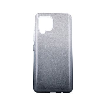 TopQ Samsung A42 glitter stříbrno-černý 55360 (Sun-55360)