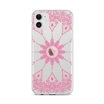 TopQ iPhone 12 silikon Pink Mandala 55328 (Sun-55328)