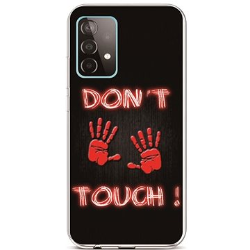 TopQ Samsung A52 silikon Don't Touch Red 55766 (Sun-55766)