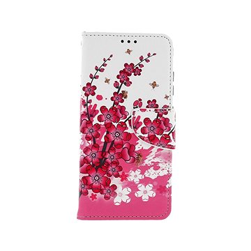 TopQ Samsung A52 knížkové Kytičky textil 56590 (Sun-56590)