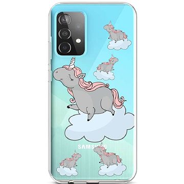 TopQ Samsung A52 silikon Grey Unicorns 57379 (Sun-57379)