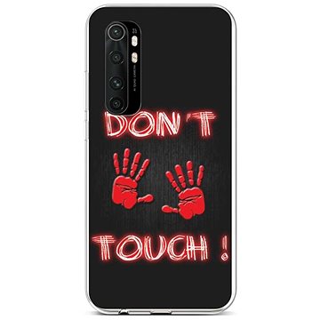 TopQ Xiaomi Mi Note 10 Lite silikon Don't Touch Red 57834 (Sun-57834)