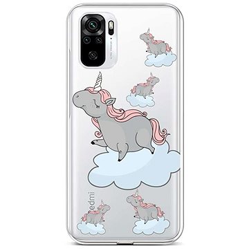 TopQ Xiaomi Redmi Note 10 silikon Grey Unicorns 59022 (Sun-59022)