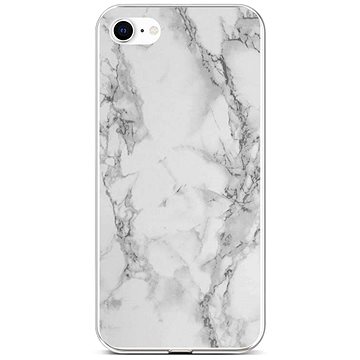 TopQ STYLE iPhone SE 2020 silikon Mramor bílý 58550 (Sun-58550)