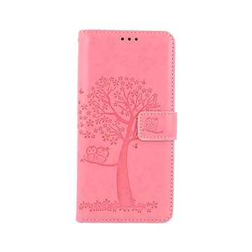 TopQ Xiaomi Redmi Note 10 knížkové Růžový strom sovičky 59775 (Sun-59775)