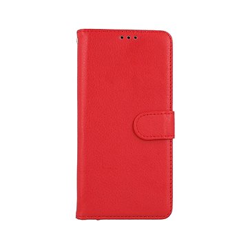 TopQ Xiaomi Redmi Note 10 knížkové červené s přezkou 59914 (Sun-59914)
