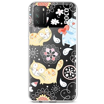 TopQ Xiaomi Poco M3 silikon Happy Cats 60625 (Sun-60625)