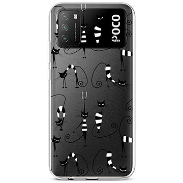 TopQ Xiaomi Poco M3 silikon Cats 1 60624 (Sun-60624)