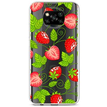 TopQ Xiaomi Poco X3 silikon Strawberries 60855 (Sun-60855)