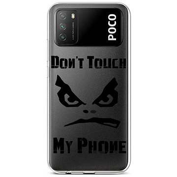 TopQ Xiaomi Poco M3 silikon Don't Touch průhledný 60641 (Sun-60641)