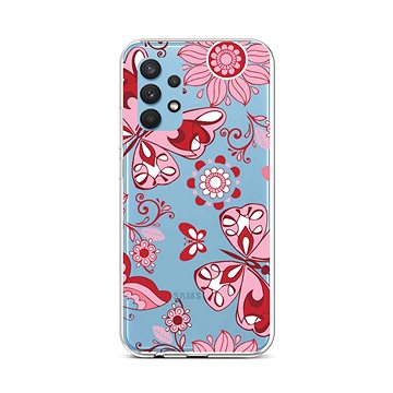 TopQ Samsung A32 silikon Pink Butterfly 61929 (Sun-61929)
