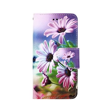 TopQ iPhone SE 2020 knížkové Fialové květy 62614 (Sun-62614)