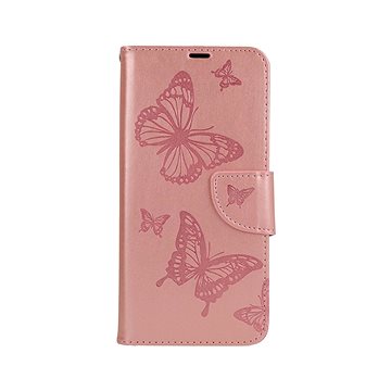 TopQ Xiaomi Redmi Note 10 knížkové Butterfly růžové světlé 63470 (Sun-63470)
