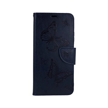 TopQ Xiaomi Poco M3 knížkové Butterfly modré tmavé 63522 (Sun-63522)