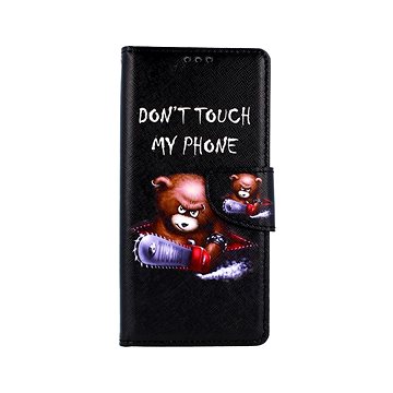TopQ Xiaomi Redmi Note 9 knížkový Don't Touch méďa 50606 (Sun-50606)