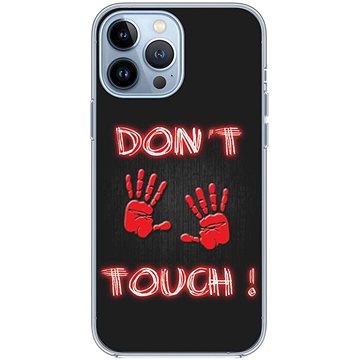 TopQ iPhone 13 Pro silikon Don´t Touch Red 65285 (Sun-65285)