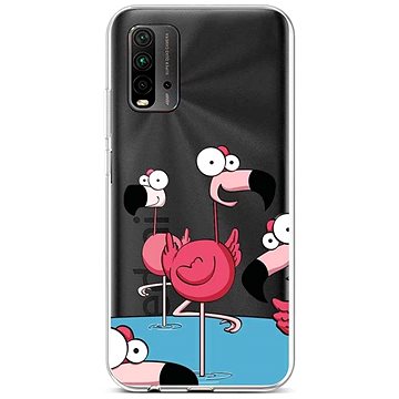 TopQ Xiaomi Redmi 9T silikon Cartoon Flamingos 65134 (Sun-65134)