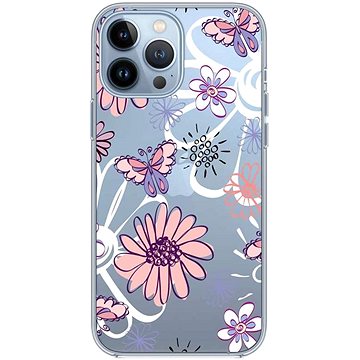 TopQ iPhone 13 Pro Max silikon Flowers 65295 (Sun-65295)