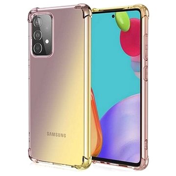 TopQ Samsung A52 silikon Shock duhový purpurovo-žlutý 57482 (Sun-57482)