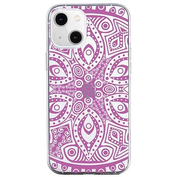 TopQ iPhone 13 mini silikon Violet Mandala 64704 (Sun-64704)