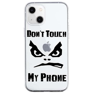 TopQ iPhone 13 mini silikon Don't Touch průhledný 64733 (Sun-64733)