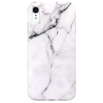 TopQ iPhone XR silikon Mramor bílý 54075 (Sun-54075)