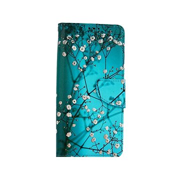 TopQ Realme 7i knížkové Modré s květy 55115 (Sun-55115)