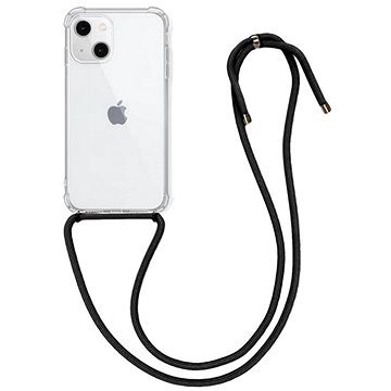 TopQ iPhone 13 silikon s černou šňůrkou průhledný 67292 (Sun-67292)