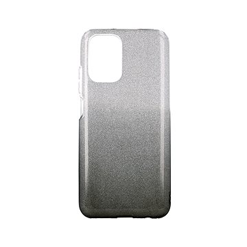 TopQ Xiaomi Redmi 10 glitter stříbrno-černý 67421 (Sun-67421)