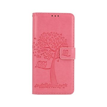 TopQ Xiaomi Redmi Note 11 knížkové Růžový strom sovičky 67723 (Sun-67723)