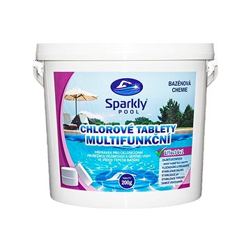 Sparkly POOL Tablety do bazénu chlorové 6v1 multifunkční 200g 5 kg