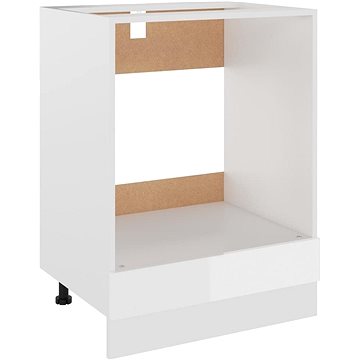 Shumee Kuchyňská skříňka na troubu 802502 bílá vysoký lesk (802502)