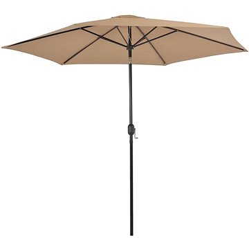 Zahradní slunečník s kovovou tyčí 300 cm barva taupe 44500 (1678,93)