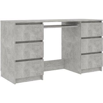 Psací stůl betonově šedý 140 x 50 x 77 cm dřevotříska 800814