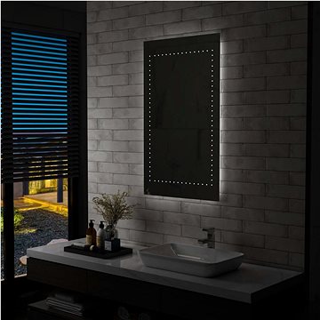 Koupelnové nástěnné zrcadlo s LED osvětlením 60 x 100 cm (144713)