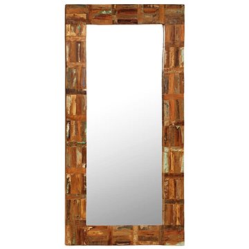Nástěnné zrcadlo masivní recyklované dřevo 60 x 120 cm (246419)