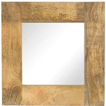 Zrcadlo z masivního mangovníkového dřeva 50 x 50 cm (246301)