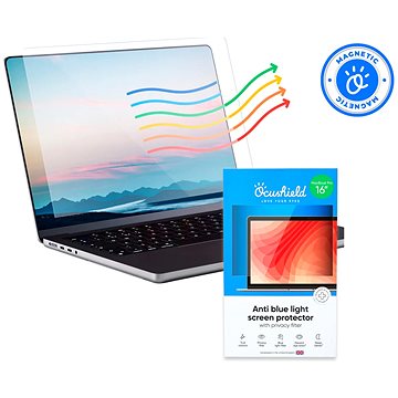 Ocushield privátní fólie s blue-light fitrem pro MacBook Pro 16" 2021> (OCUMACPRO16Z-2)