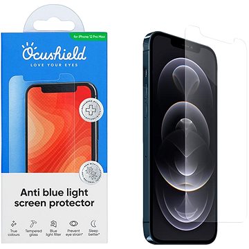 Ocushield Tvrzené sklo s filtrem blue-light pro iPhone 12 Pro Max (6.7") (OCUIPHONES12CZ)