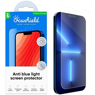 Ocushield Tvrzené sklo s filtrem blue-light pro iPhone 13 Pro Max (6,7") (OCUIPHONES13CZ)