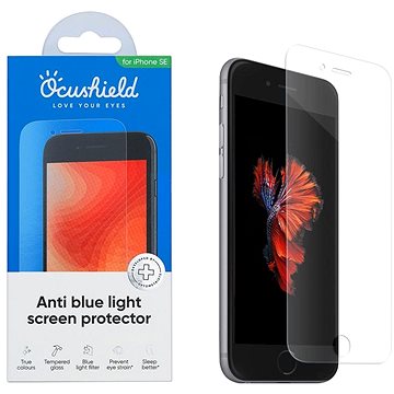 Ocushield Tvrzené sklo s filtrem blue-light pro iPhone SE (OCUIPHONESEZ)