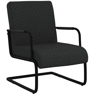 Konzolová židle černá umělá kůže, 325786 (325786)