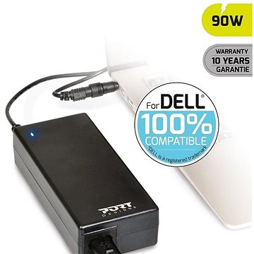 PORT CONNECT DELL 100% napájecí adaptér k notebooku, 19V, 4,74A, 90W, 2x DELL konektor (900007-DE)