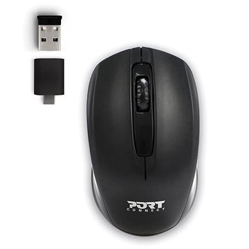 PORT CONNECT Wireless office, bezdrátová, USB-A/USB-C dongle, černá (900508)