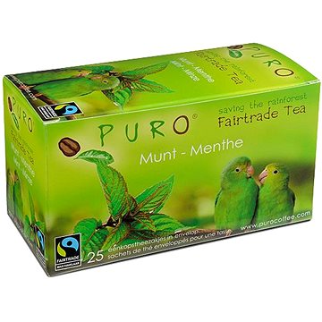 Puro Fairtrade čaj porcovaný zelený s mátou 25x2g (550164)