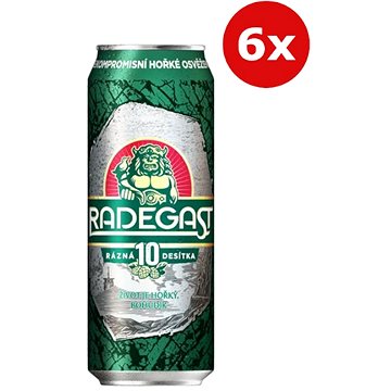 Radegast 10° 6×0,5l 4,1% plech (8594404012711)