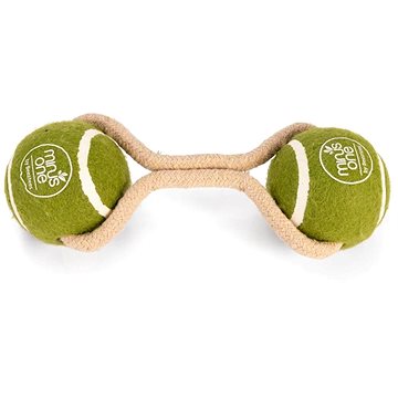 Beeztees Minus One Hračka pro psy 2 míčky na laně 6 cm (KF-625636)