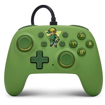 PowerA Wired Nano Controller - Toon Link - Nintendo Switch (NSGP0203-01)